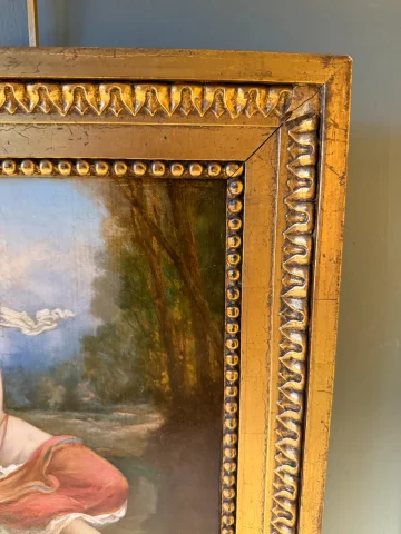 Jeune nymphe au bord de l'eau — Très bon état
