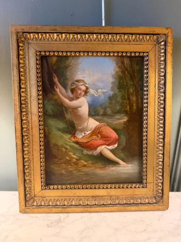Jeune nymphe au bord de l'eau — Très bon état