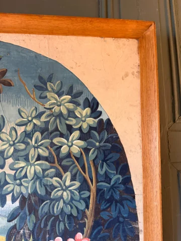 Aubusson Tapestry Cartoon, Rural Landscape, 19th Century — Good condition