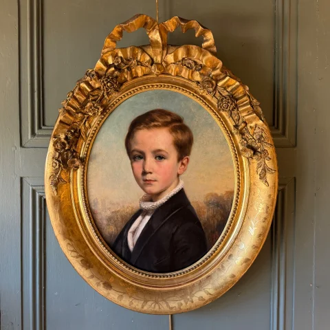 Portrait d'un jeune garçon par François-Gabriel Lépaulle, daté 1849

Retrato de un niño por François-Gabriel Lépaulle, fechado en 1849 — Muy buen estado