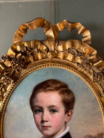 Portrait d'un jeune garçon par François-Gabriel Lépaulle, daté 1849

Retrato de un niño por François-Gabriel Lépaulle, fechado en 1849 — Muy buen estado
