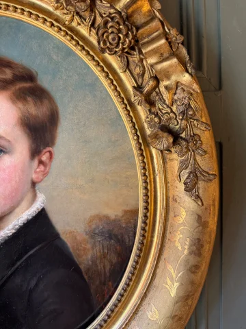 Portrait d'un jeune garçon par François-Gabriel Lépaulle, daté 1849

Retrato de un niño por François-Gabriel Lépaulle, fechado en 1849 — Muy buen estado