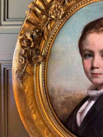 Portrait d'un jeune garçon par François-Gabriel Lépaulle, daté 1849

Retrato de un niño por François-Gabriel Lépaulle, fechado en 1849 — Muy buen estado