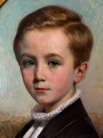 Portrait d'un jeune garçon par François-Gabriel Lépaulle, daté 1849

Retrato de un niño por François-Gabriel Lépaulle, fechado en 1849 — Muy buen estado