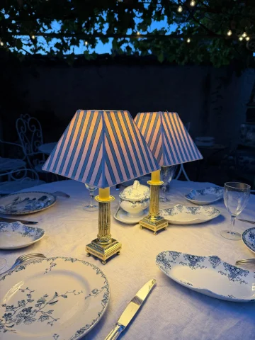 Paar kabellose Lampen, Höhe 36,5 cm — Sehr guter Zustand