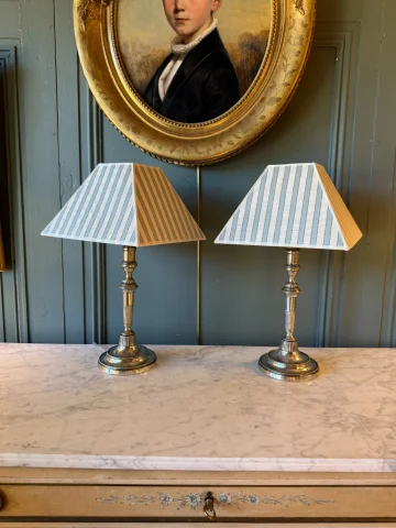 Pair of wireless table lamps, Height 32.5 cm — Very good condition