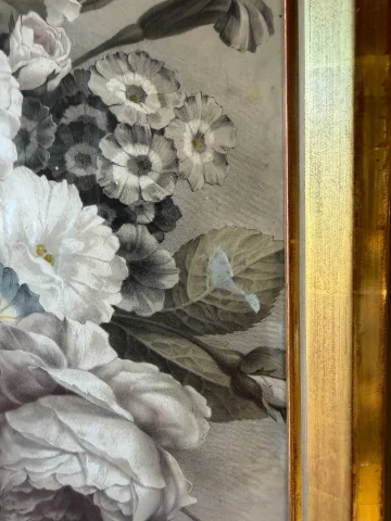 植物花卉，Bernard-Romain Julien 石版画 — 良好