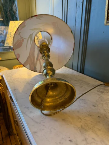Groot paar bronzen lampen, 19e eeuw, hoogte 52 cm — Zeer goede staat