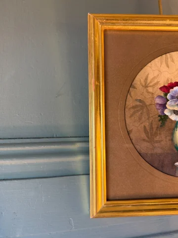 Anemonenstrauß, Gouache — Sehr guter Zustand