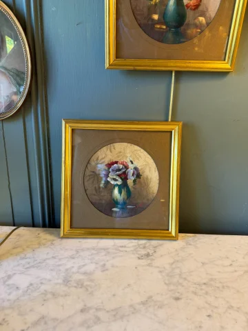 Anemonenstrauß, Gouache — Sehr guter Zustand