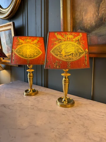 Paar kabellose Tischlampen, Höhe 32,5 cm — Sehr guter Zustand