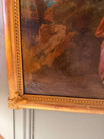 Galante scène 18e eeuw, handlezen — Goede staat