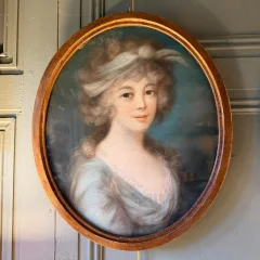 Portret van een jonge vrouw, pastel laat 18e eeuw, nr. 2