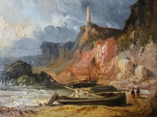 La plage au pied des falaises d 'Iport.