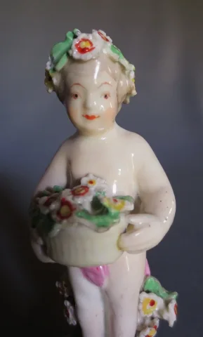 Amours en porcelaine、Angleterre XVIIIesiècle。