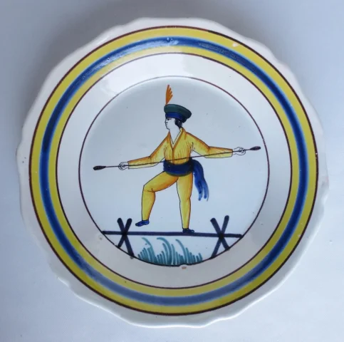 COPPIA DI NEVERS PIATTI DI FAIENZA