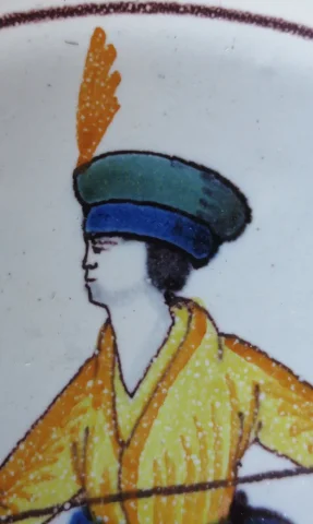 COPPIA DI NEVERS PIATTI DI FAIENZA