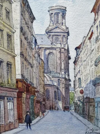Rues de Paris, Aquarelles.