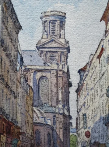 Rues de Paris, Aquarelles.