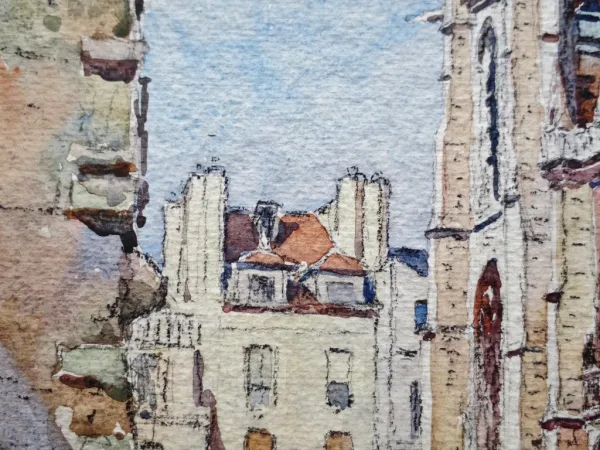 Rues de Paris, Aquarelles.
