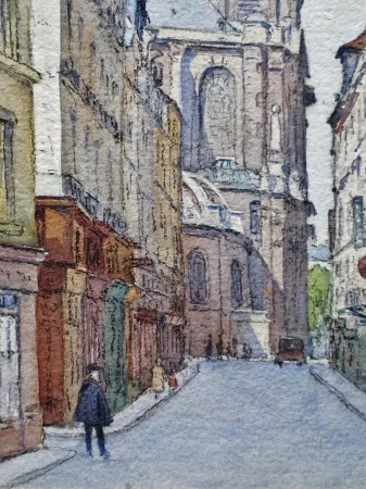 Rues de Paris, Aquarelles.