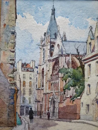 Rues de Paris, Aquarelles.