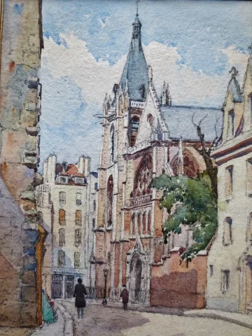 Rues de Paris, Aquarelles.