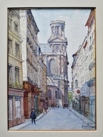 Rues de Paris, Aquarelles.