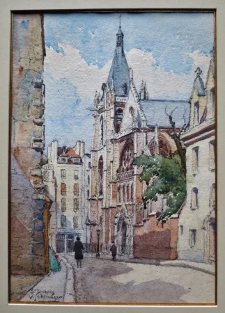 Rues de Paris, Aquarelles.
