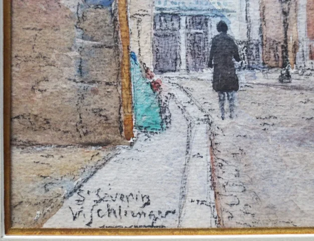 Rues de Paris, Aquarelles.