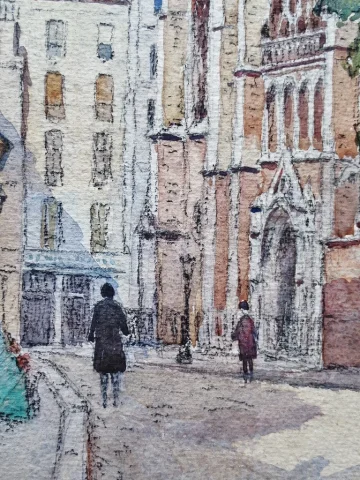 Rues de Paris, Aquarelles.