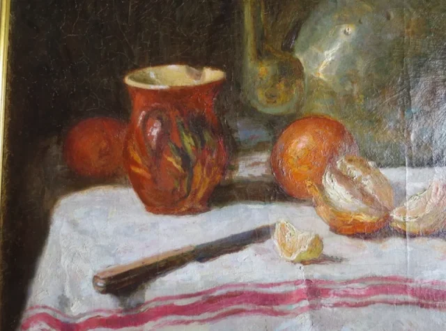 Nature morte signée H. Fontaine.