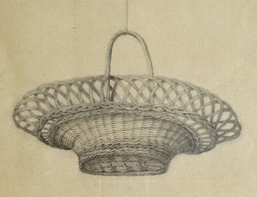 Dessin de vanneries, XIXe siècle.