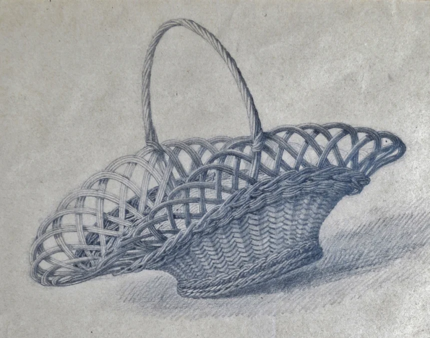 Dessin de vanneries, XIXe siècle.