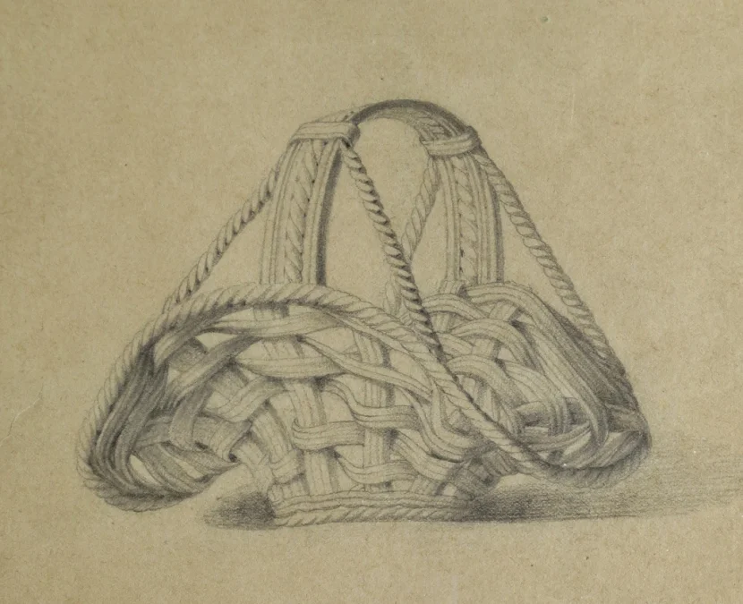Dessin de vanneries, XIXe siècle.