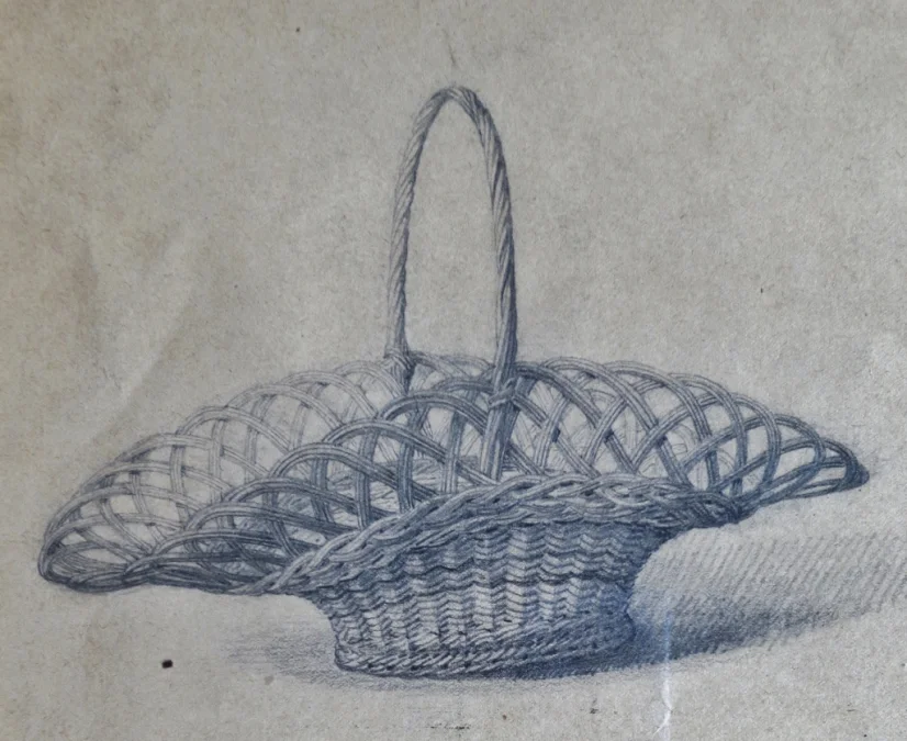 Dessin de vanneries, XIXe siècle.