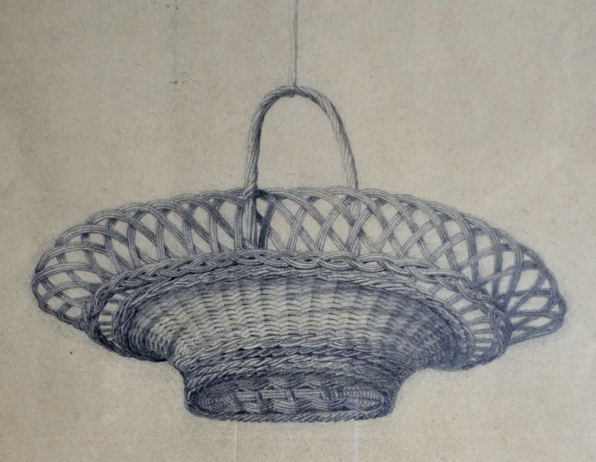 Dessin de vanneries, XIXe siècle.