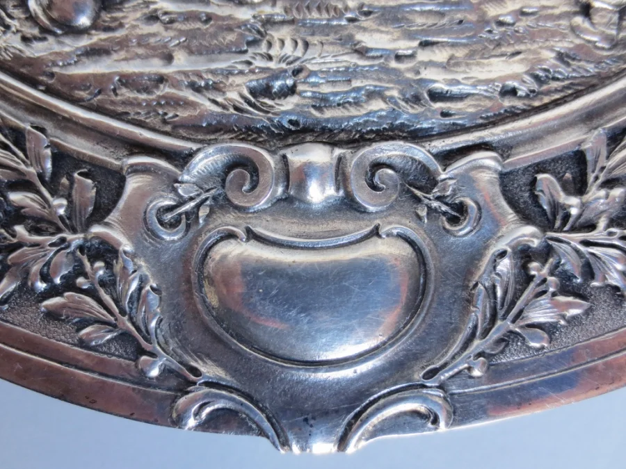 Boite à bijoux, Argent massif.