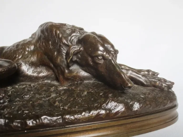 BRONZE GREYHOUND signierte Gayrard.