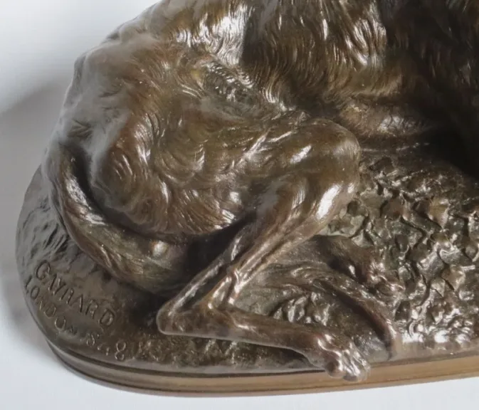 BRONZE GREYHOUND signierte Gayrard.