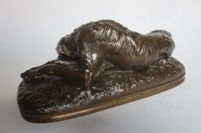 BRONZE GREYHOUND signierte Gayrard.