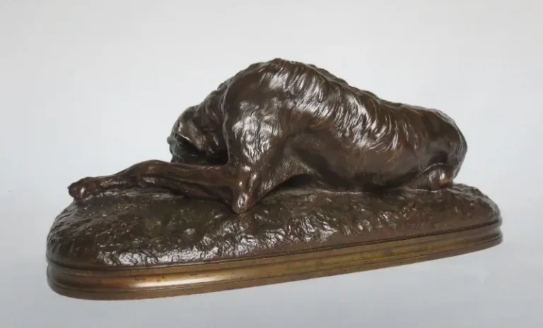 BRONZE GREYHOUND signierte Gayrard.