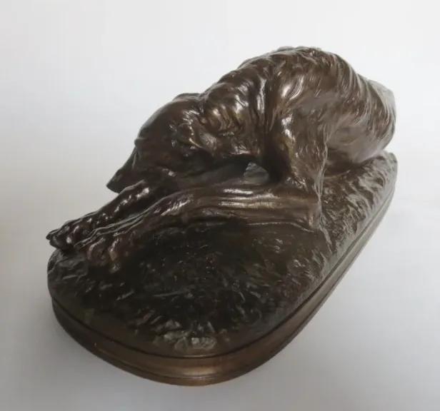 BRONZE GREYHOUND signierte Gayrard.