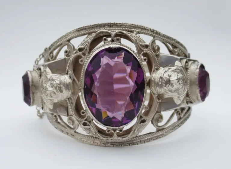 Bracelet en argent, orientaliste, début XXe siècle.