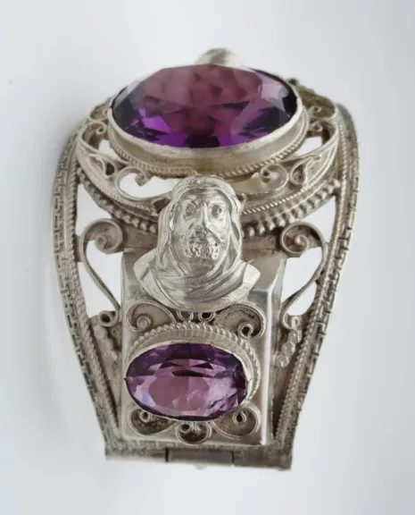 Bracelet en argent, orientaliste, début XXe siècle.