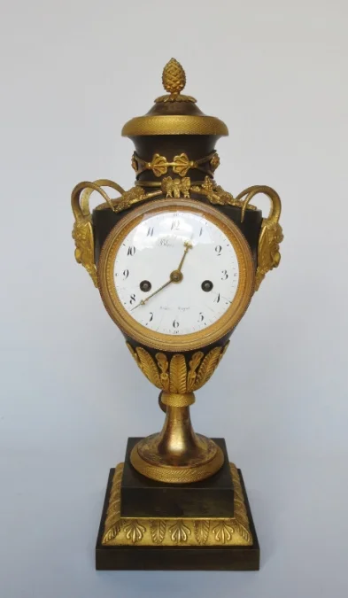 FRENCH EMPIRE PERIOD CLOCK