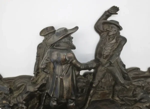 Sujet en Bronze, « Les marchands de cochons » XIXe siècle.