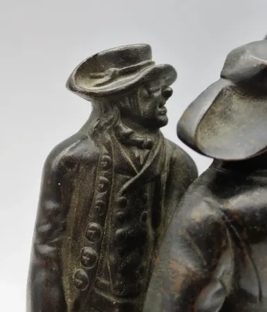 Sujet en Bronze, « Les marchands de cochons » XIXe siècle.