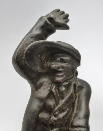 Sujet en Bronze, « Les marchands de cochons » XIXe siècle.
