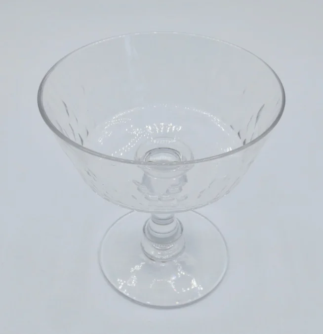 Coupes à champagne, cristal, fin XIXe siècle.